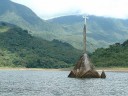 Городу Потоси в Венесуэле удалось появиться над поверхностью горного озера благодаря сильным засухам, стоящим в этой стране. 